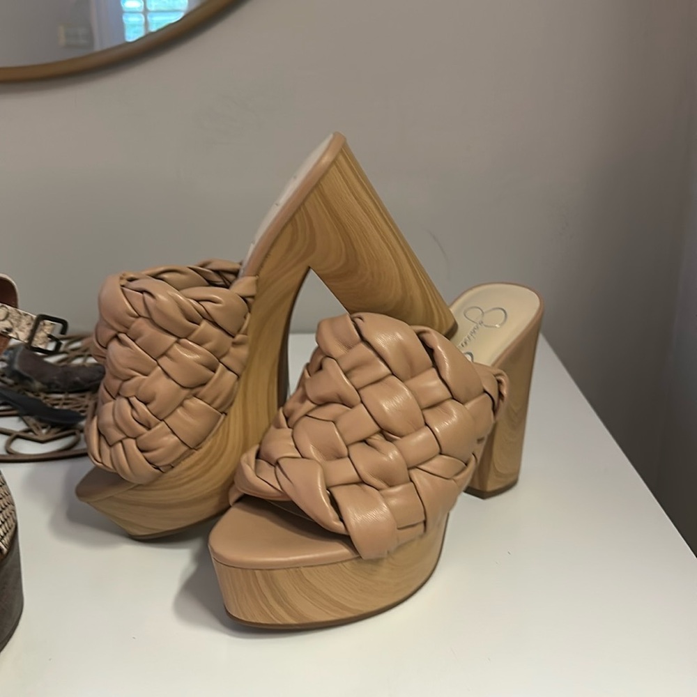 Jessica Simpson platform slip on’s brand new